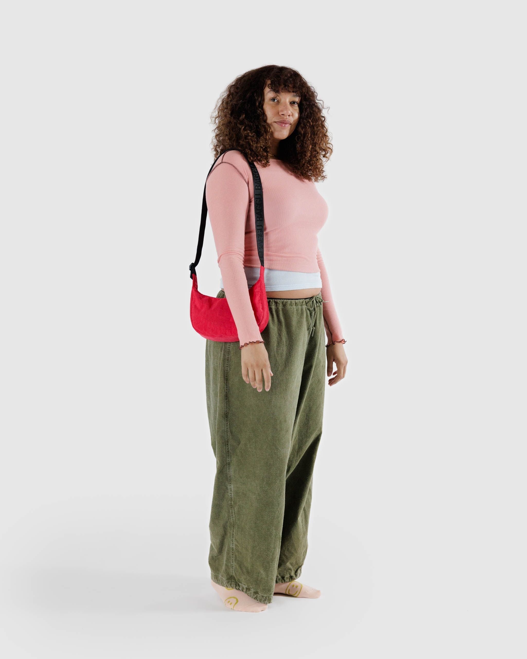 Small Nylon Crescent Bag image 1