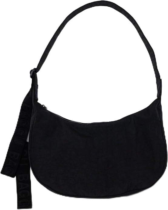 Baggu Medium Nylon Crescent Bag - Black image