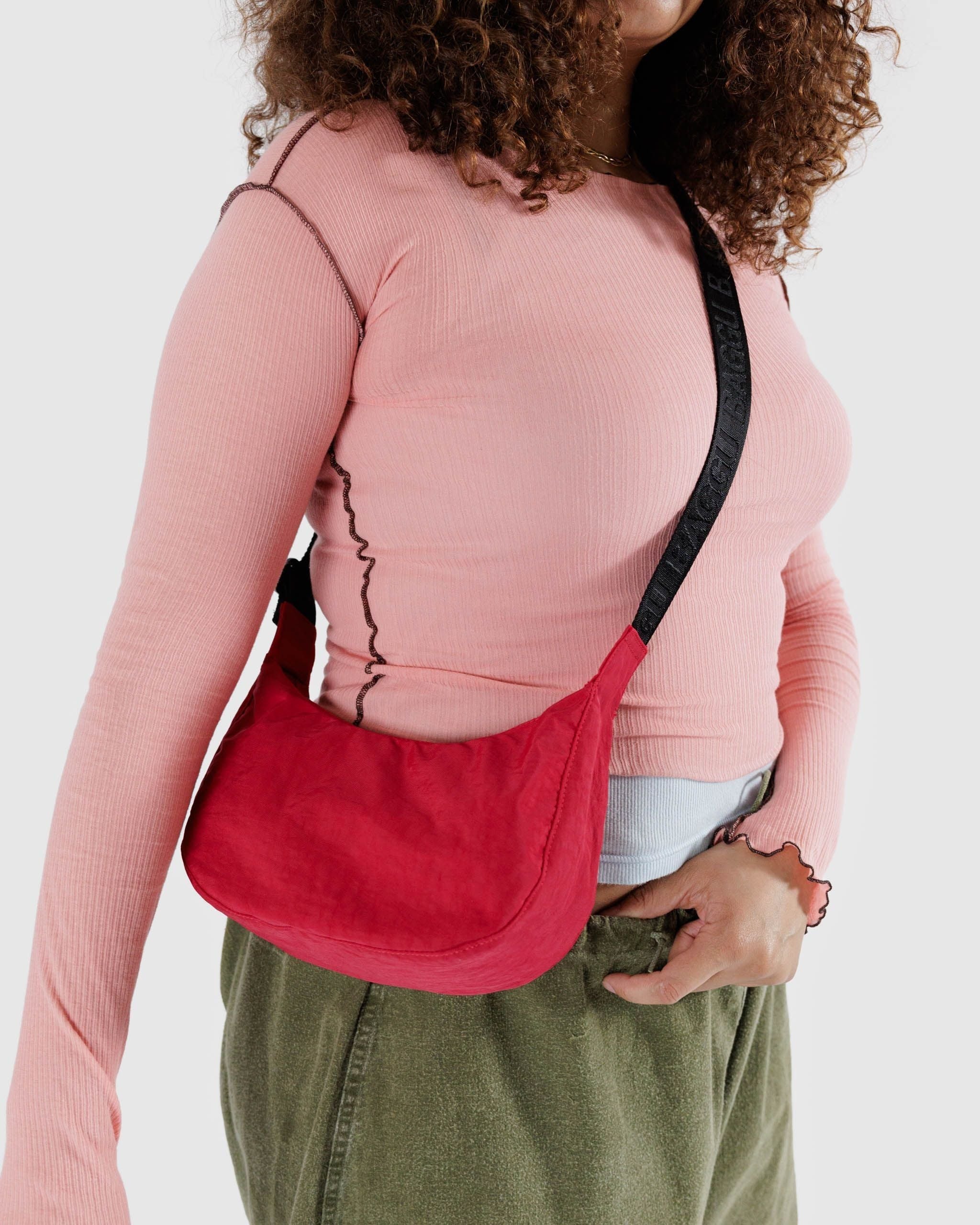 Small Nylon Crescent Bag image 2