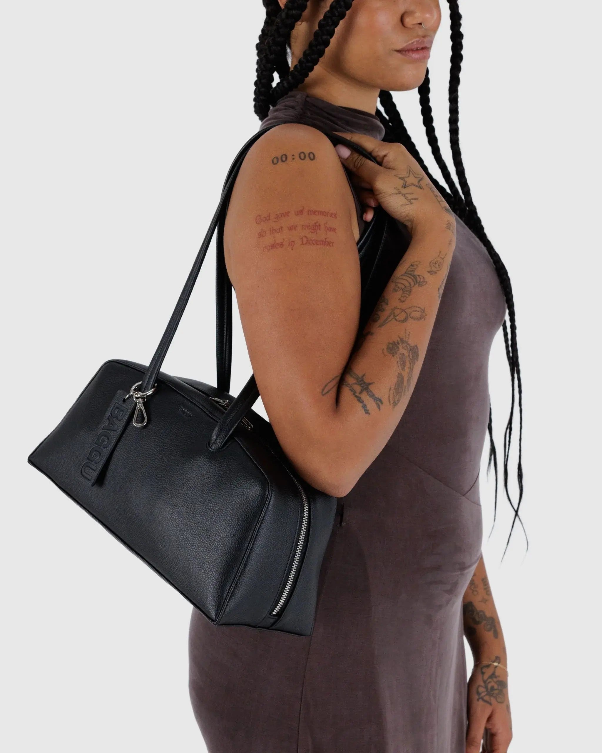 Recycled Leather Bowler Bag image 2