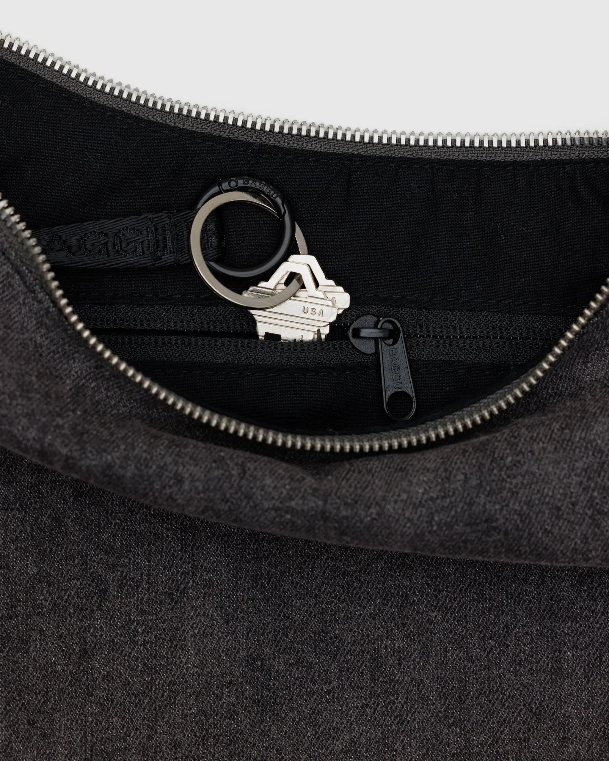 Medium Nylon Crescent Bag image 3