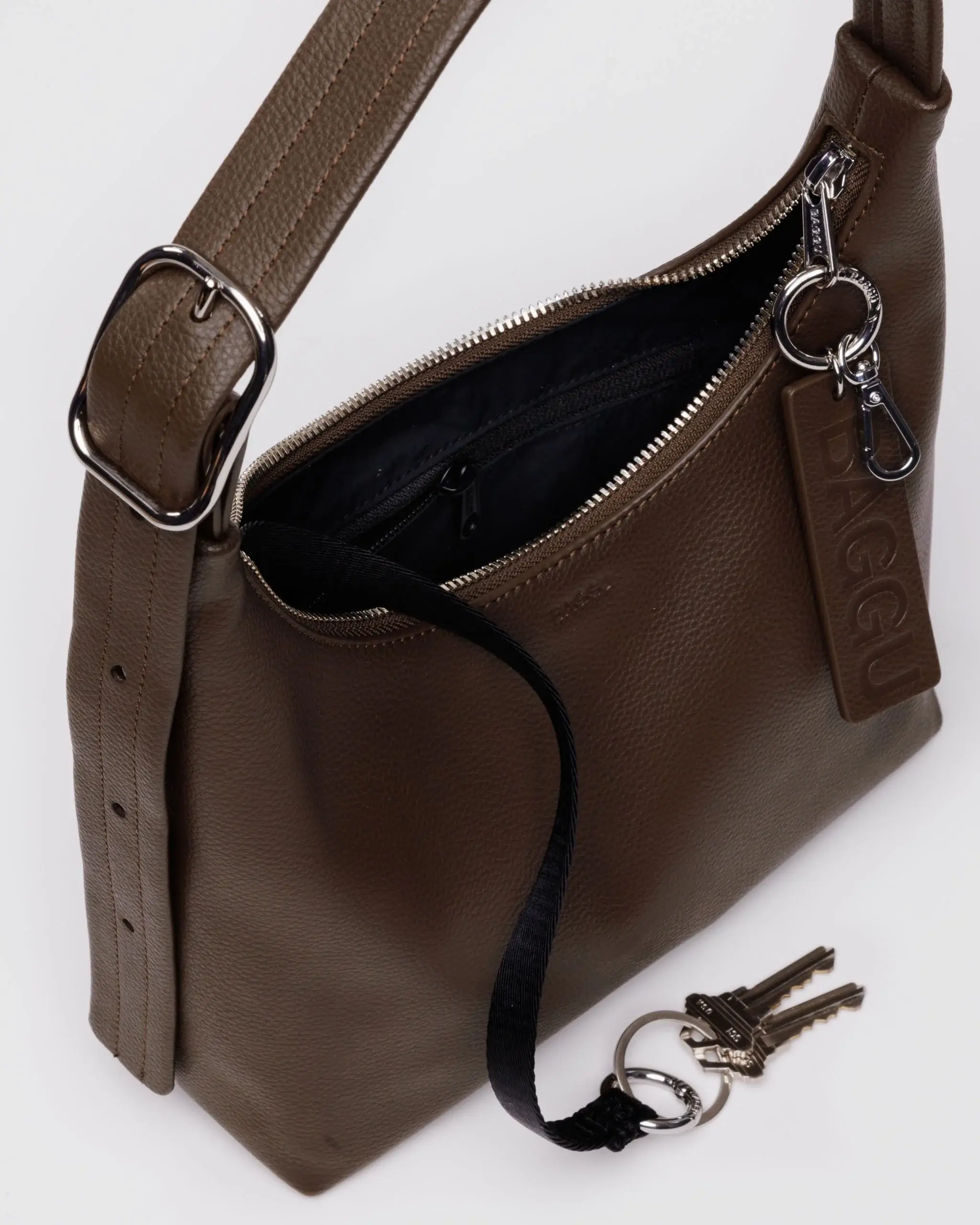 Mini Recycled Leather Shoulder Bag image 3