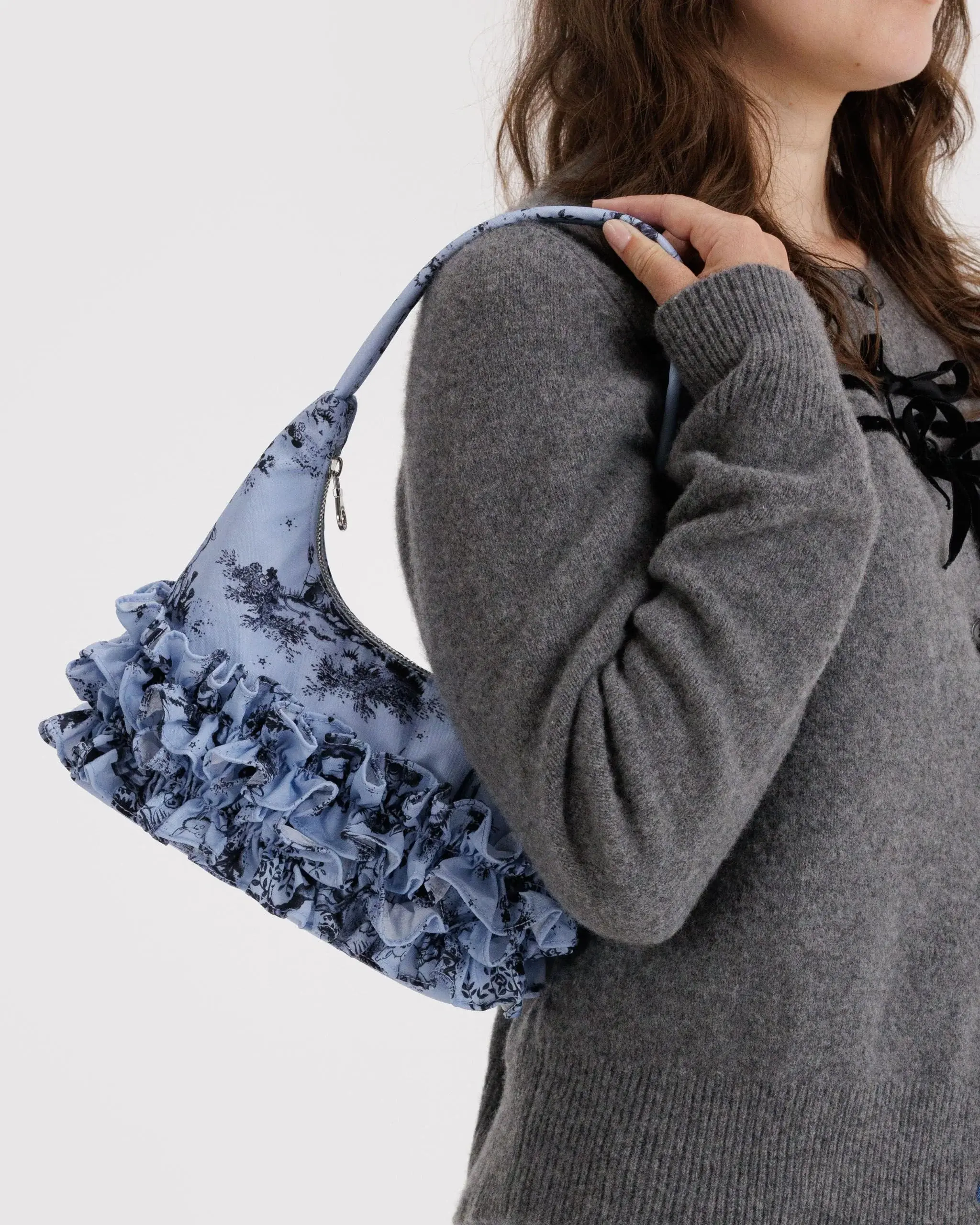 Mini Ruffle Shoulder Bag