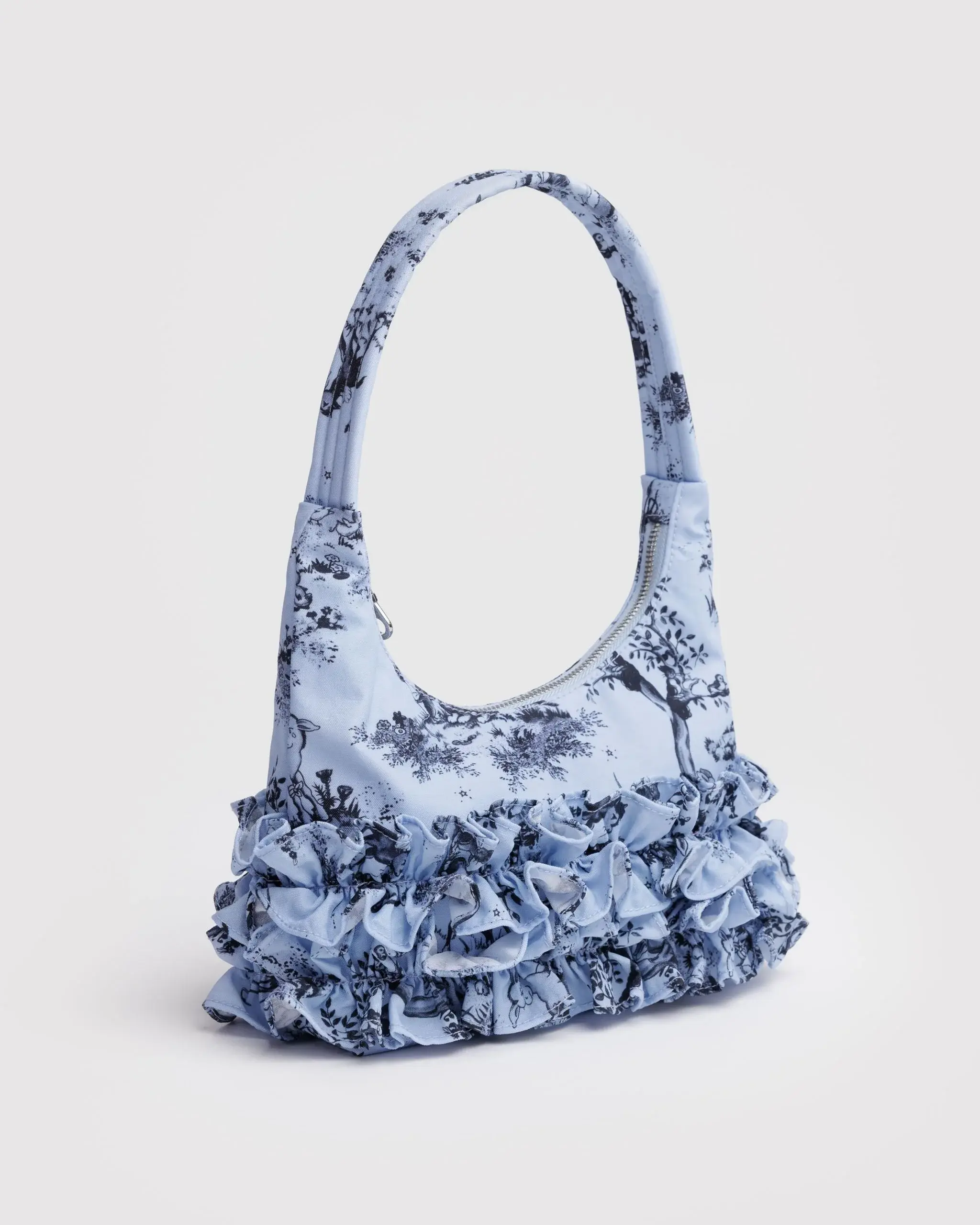 Mini Ruffle Shoulder Bag