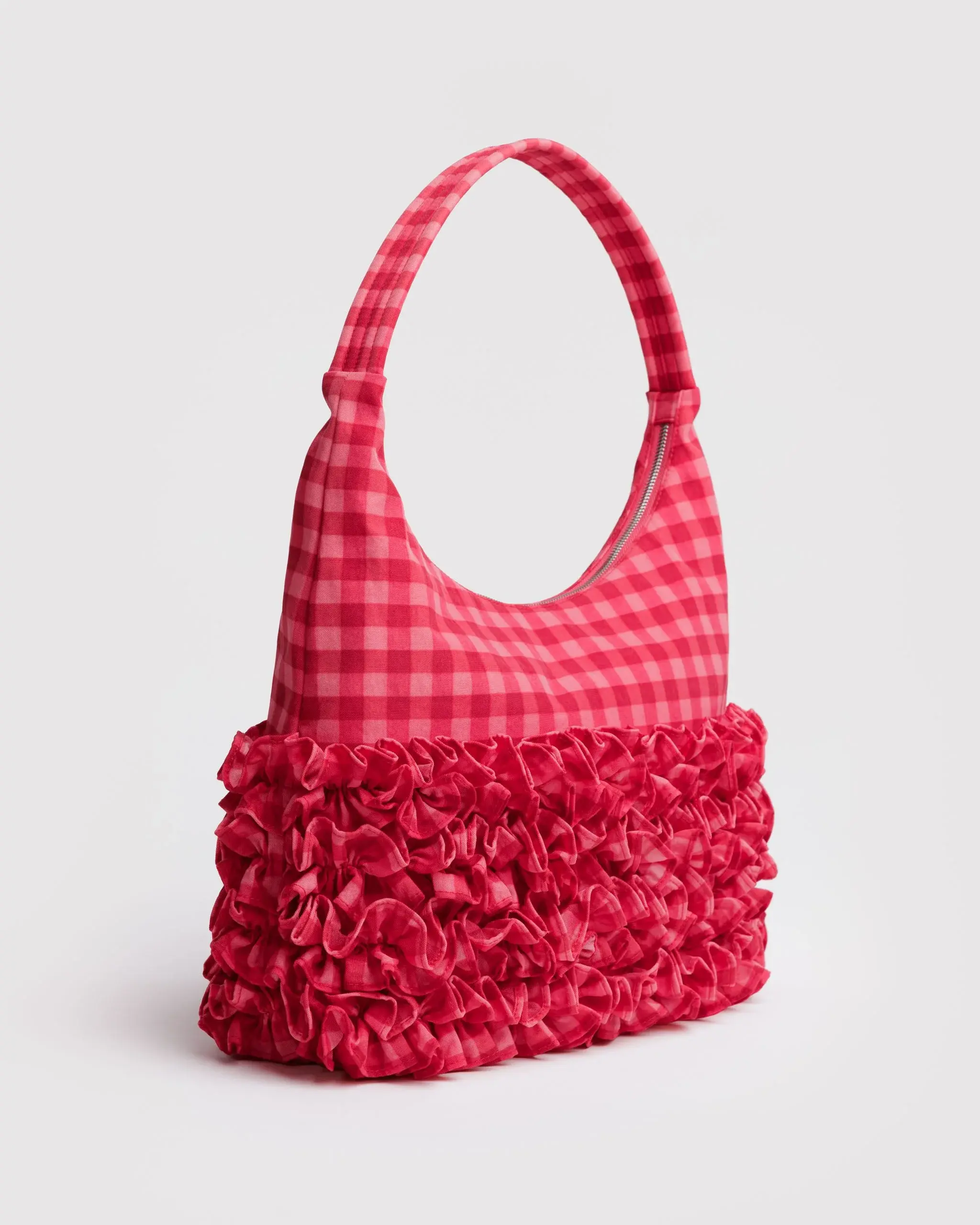 Ruffle Shoulder Bag