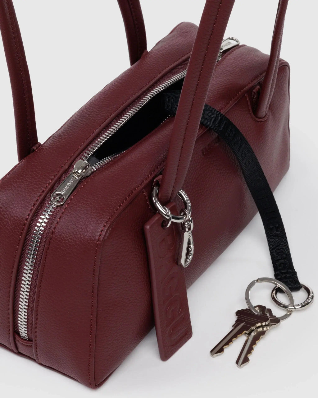 Recycled Leather Bowler Bag image 3