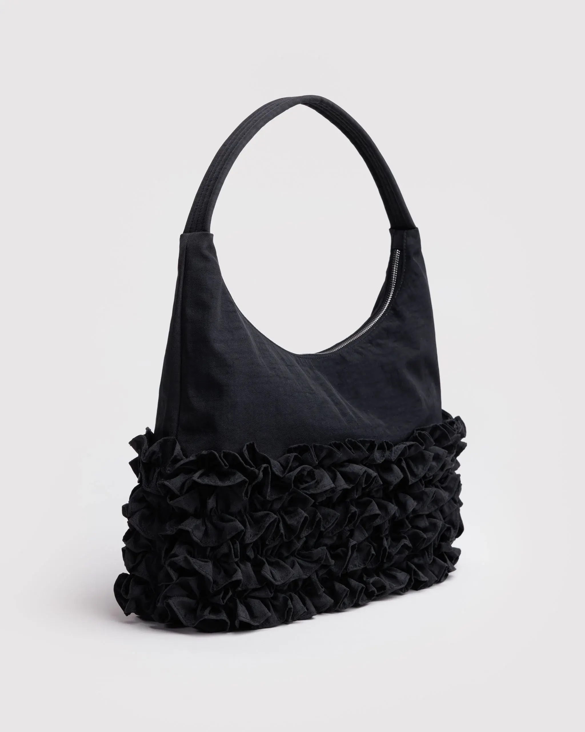 Ruffle Shoulder Bag