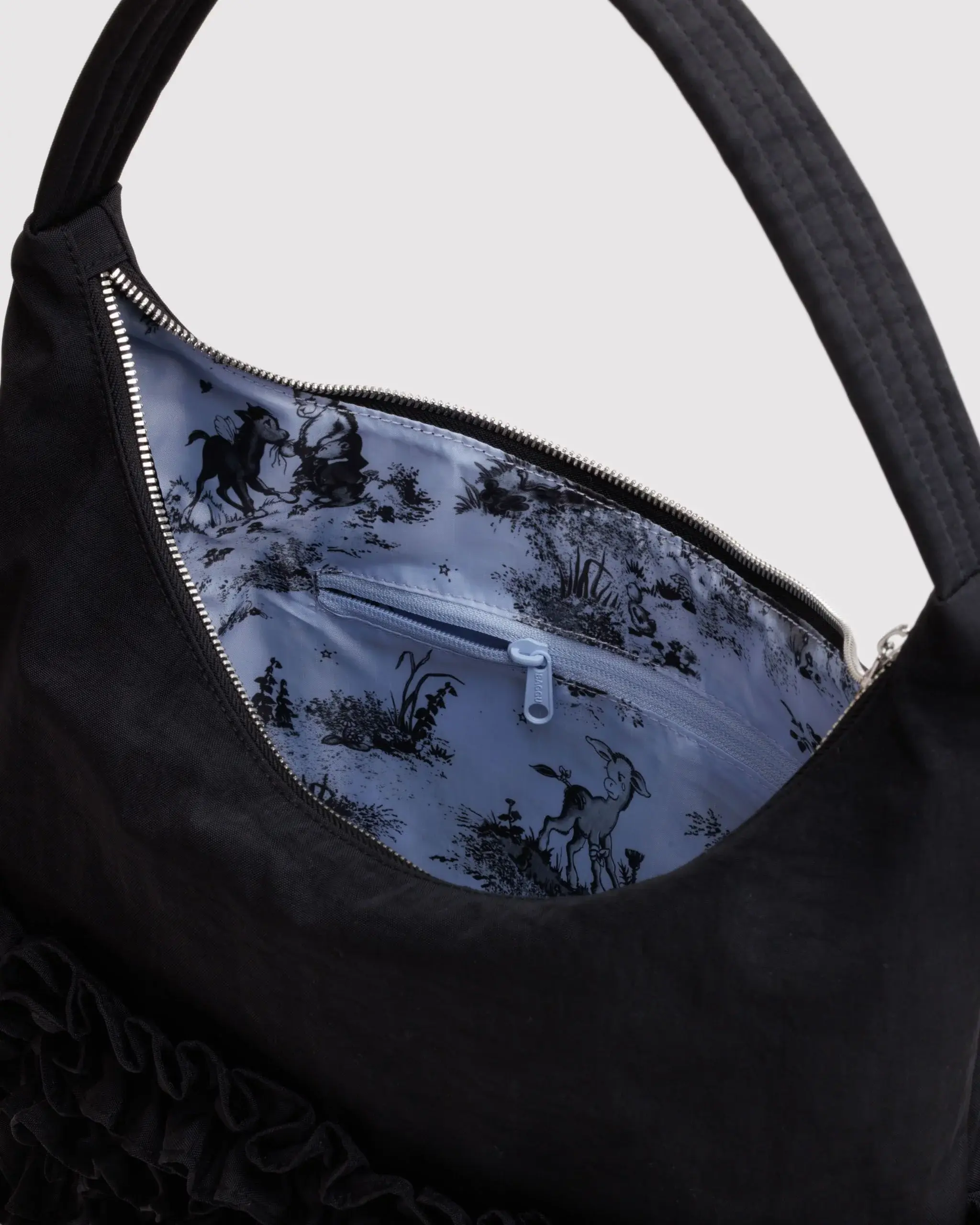 Ruffle Shoulder Bag