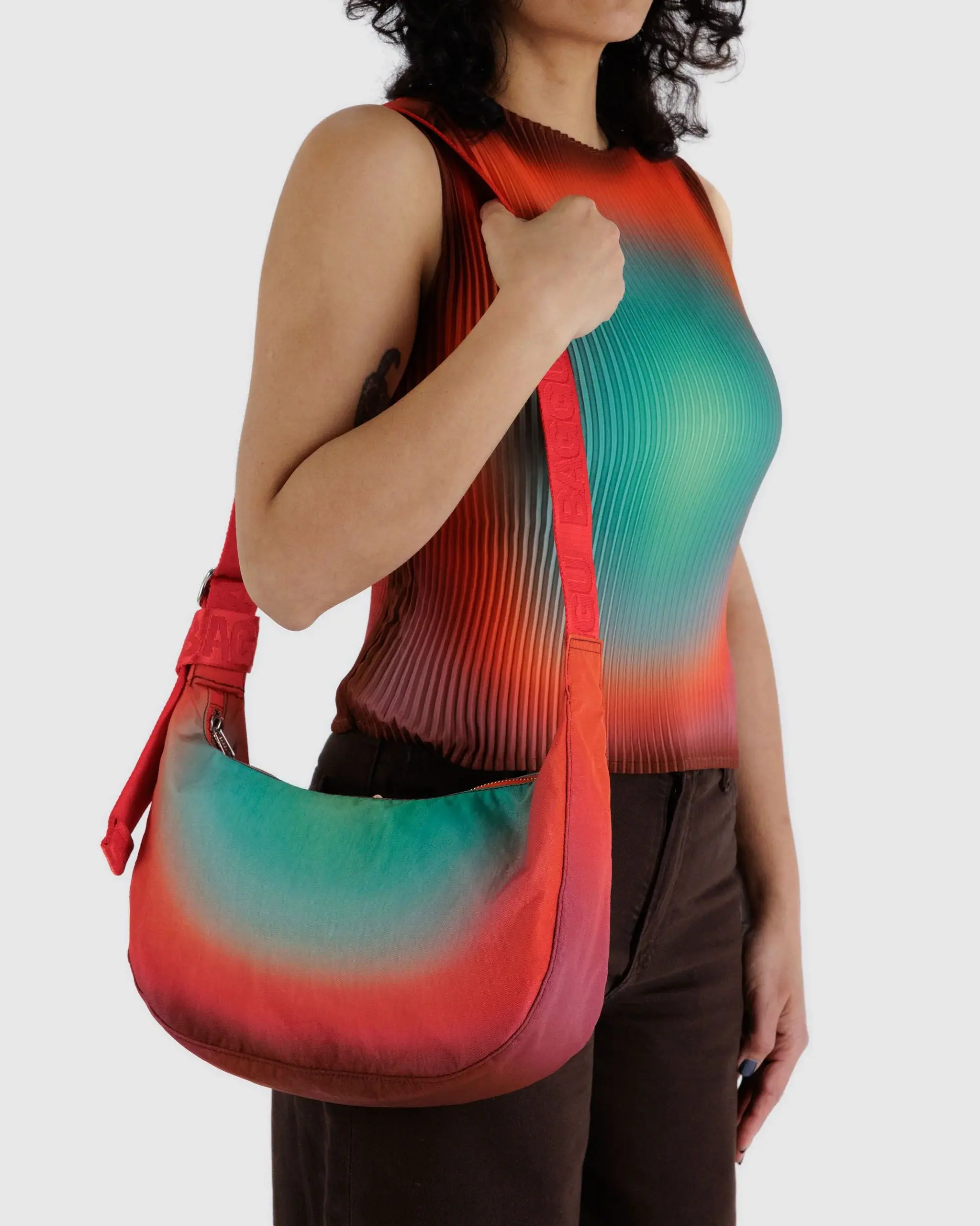 Medium Nylon Crescent Bag image 1