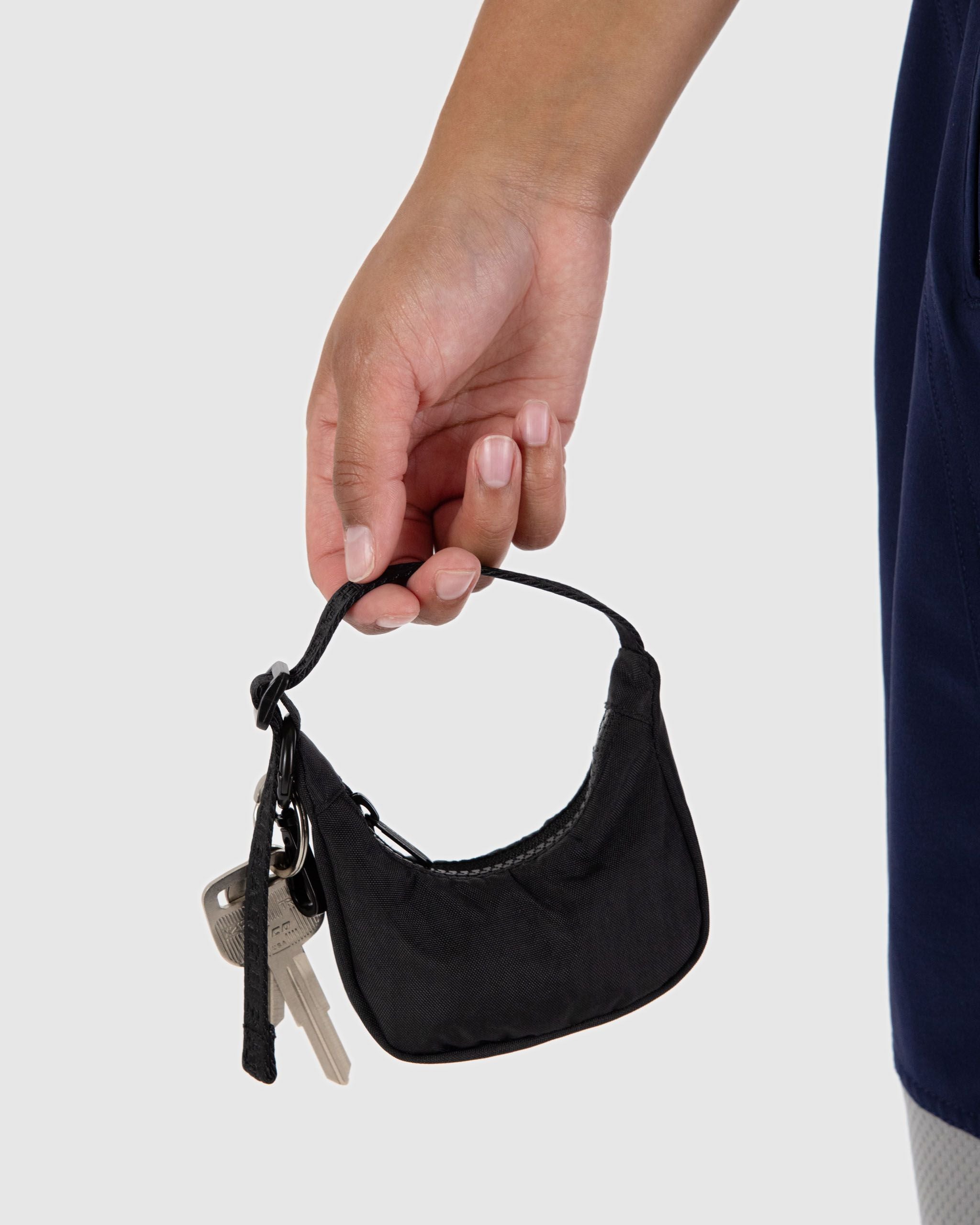 Crescent Bag Charm - Black image 2