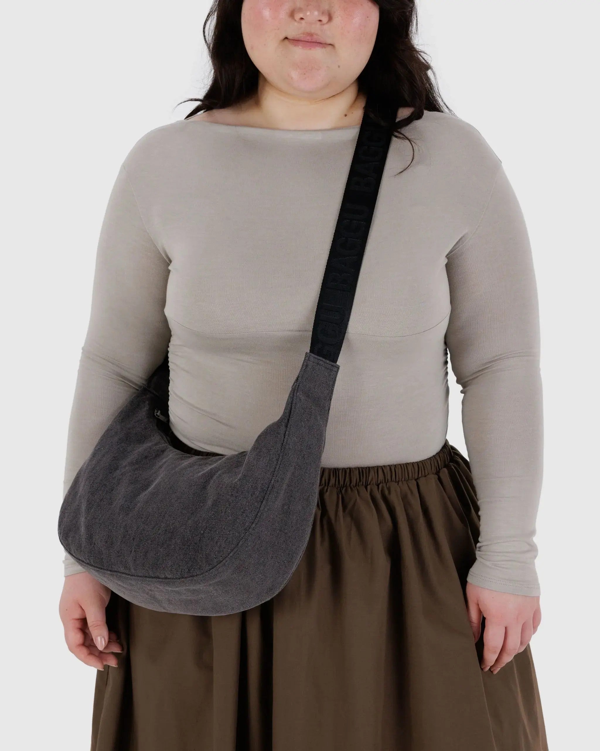 Medium Nylon Crescent Bag image 2