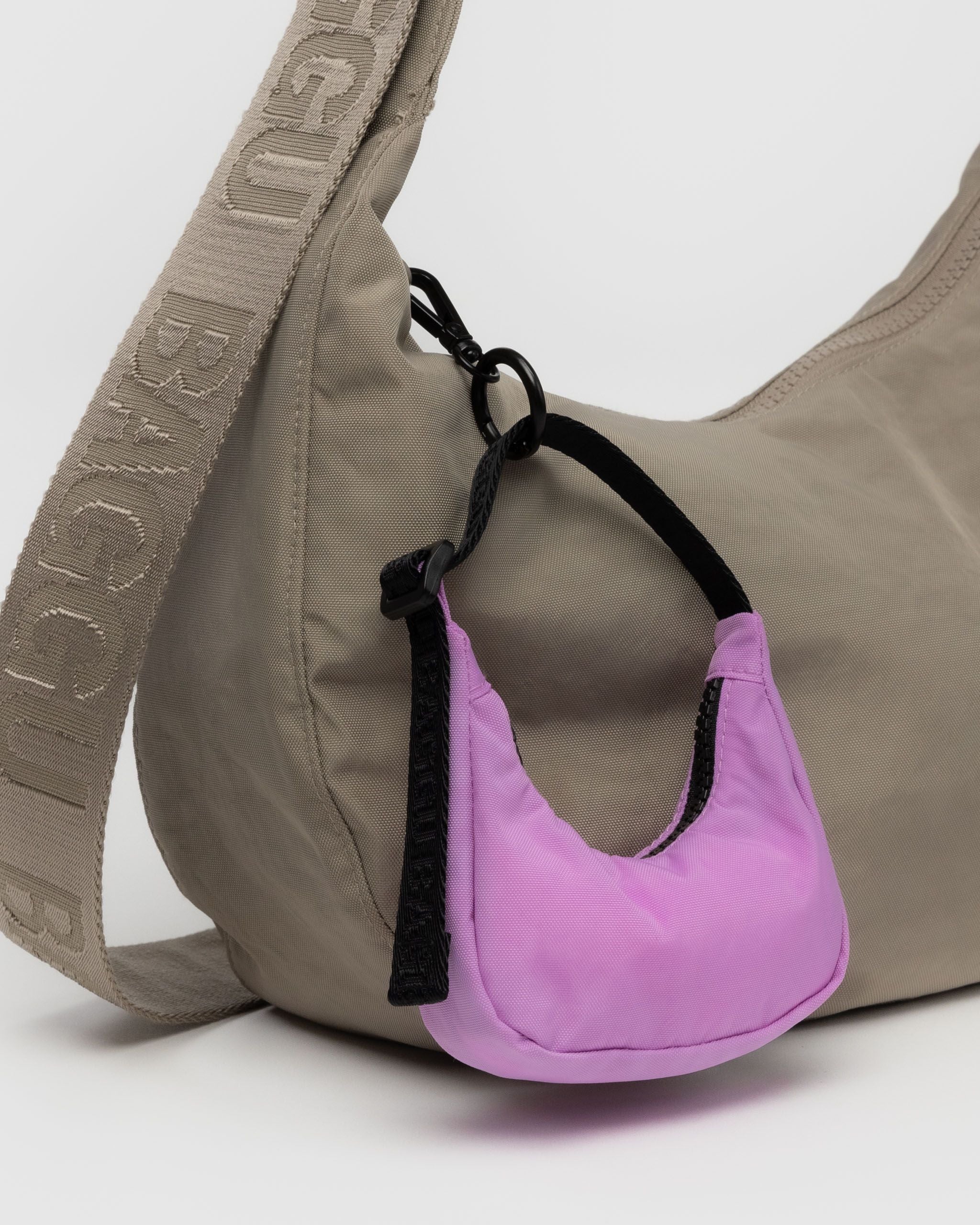 Crescent Bag Charm - Dusty Pink image 1