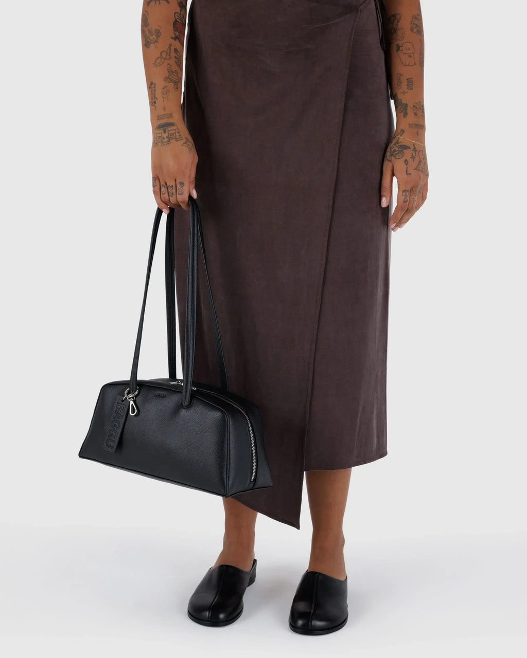 Recycled Leather Bowler Bag image 3
