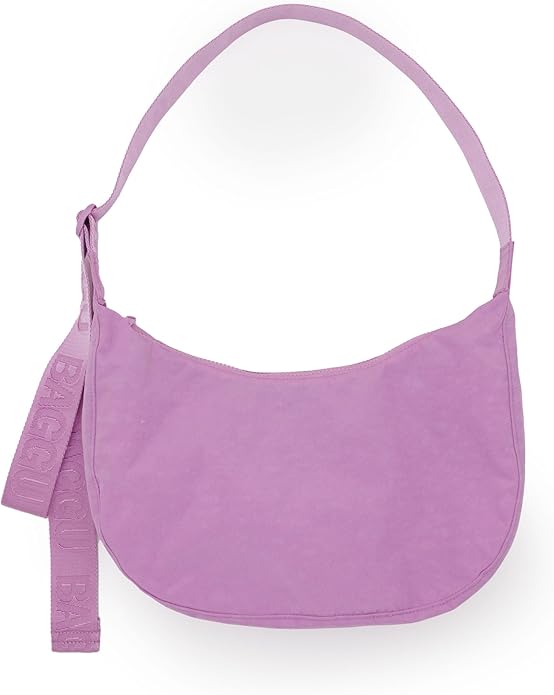 Baggu Medium Nylon Crescent Bag - Peony image