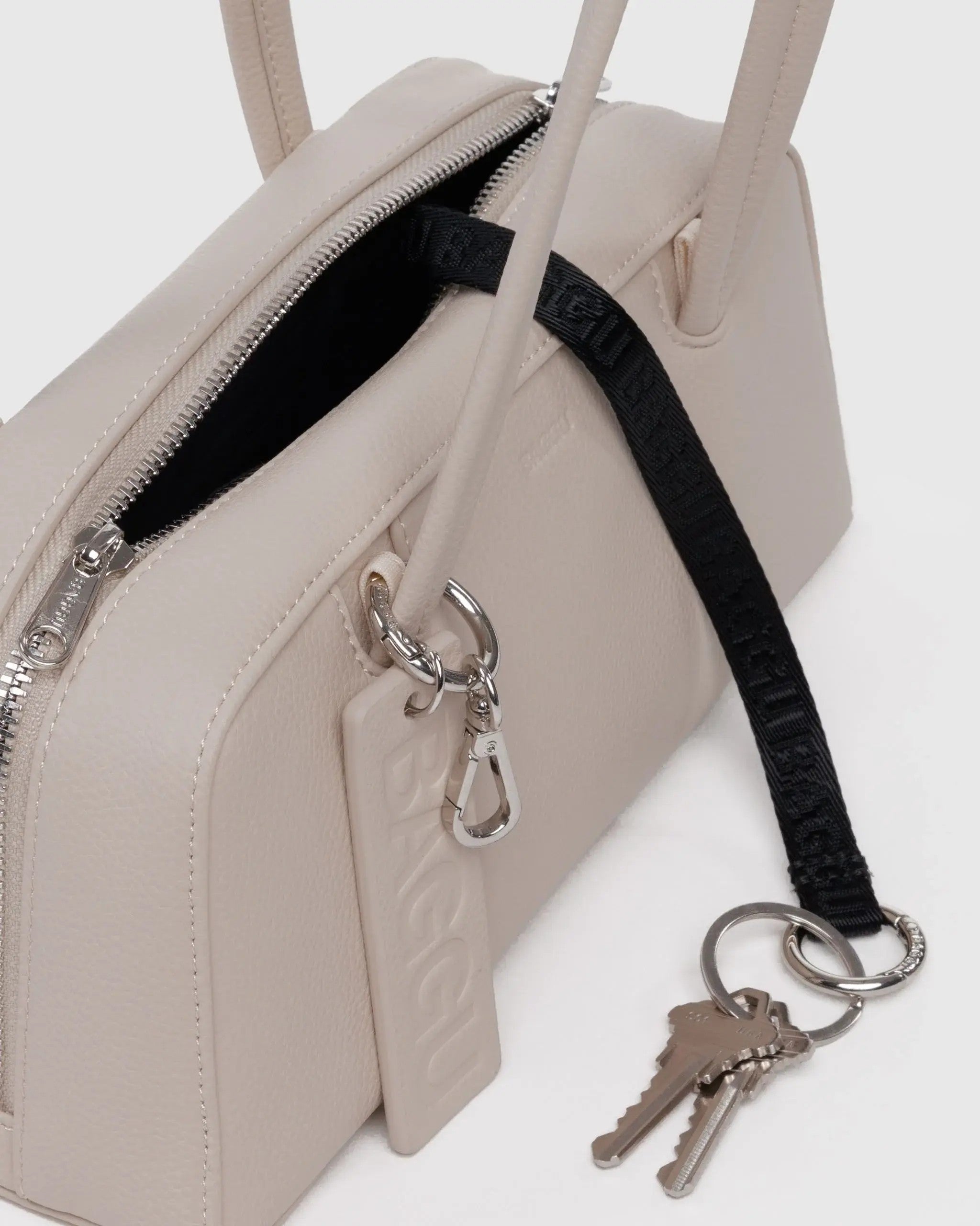 Small Recycled Leather Bowler Bag image 5