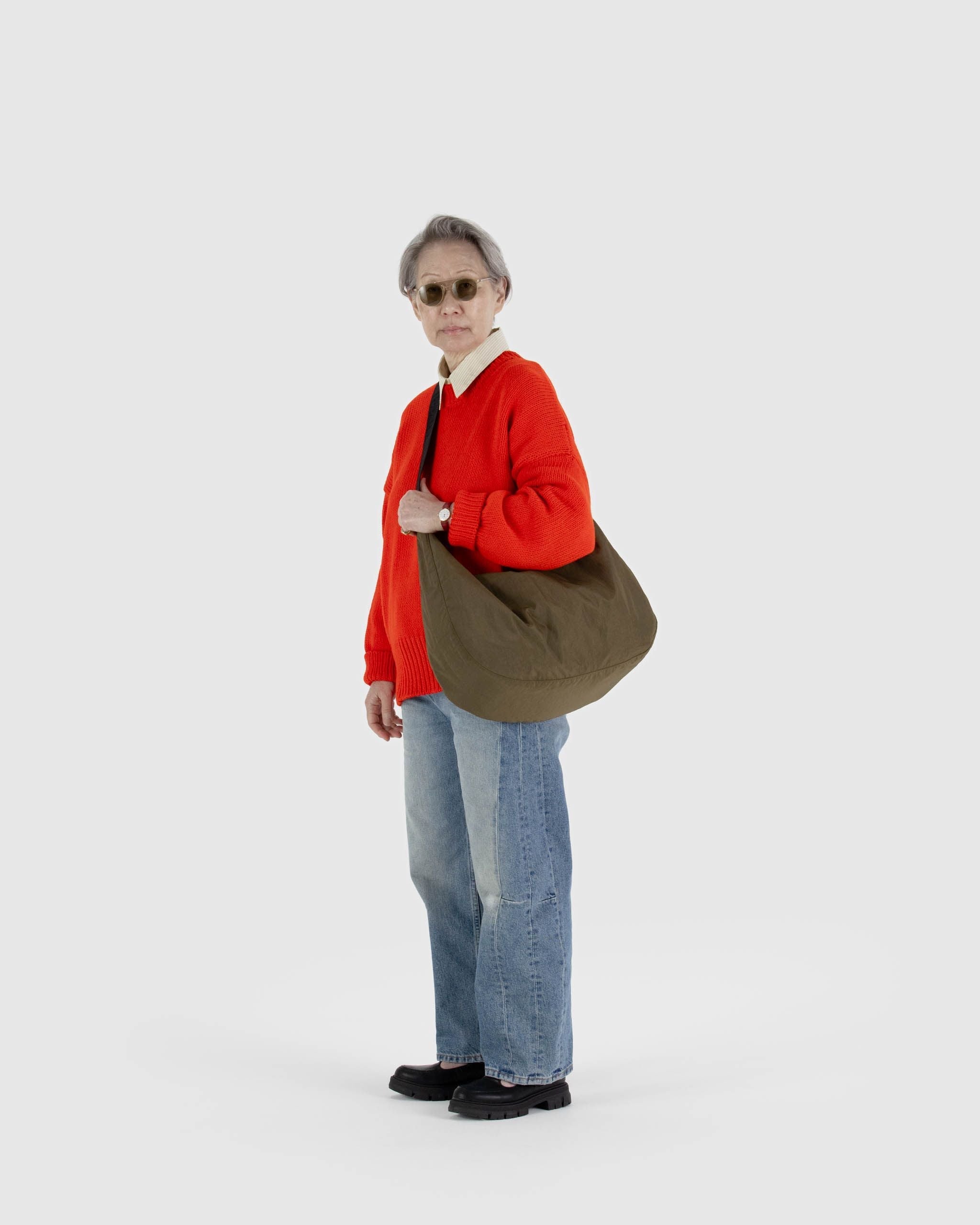 Large Nylon Crescent Bag image 1