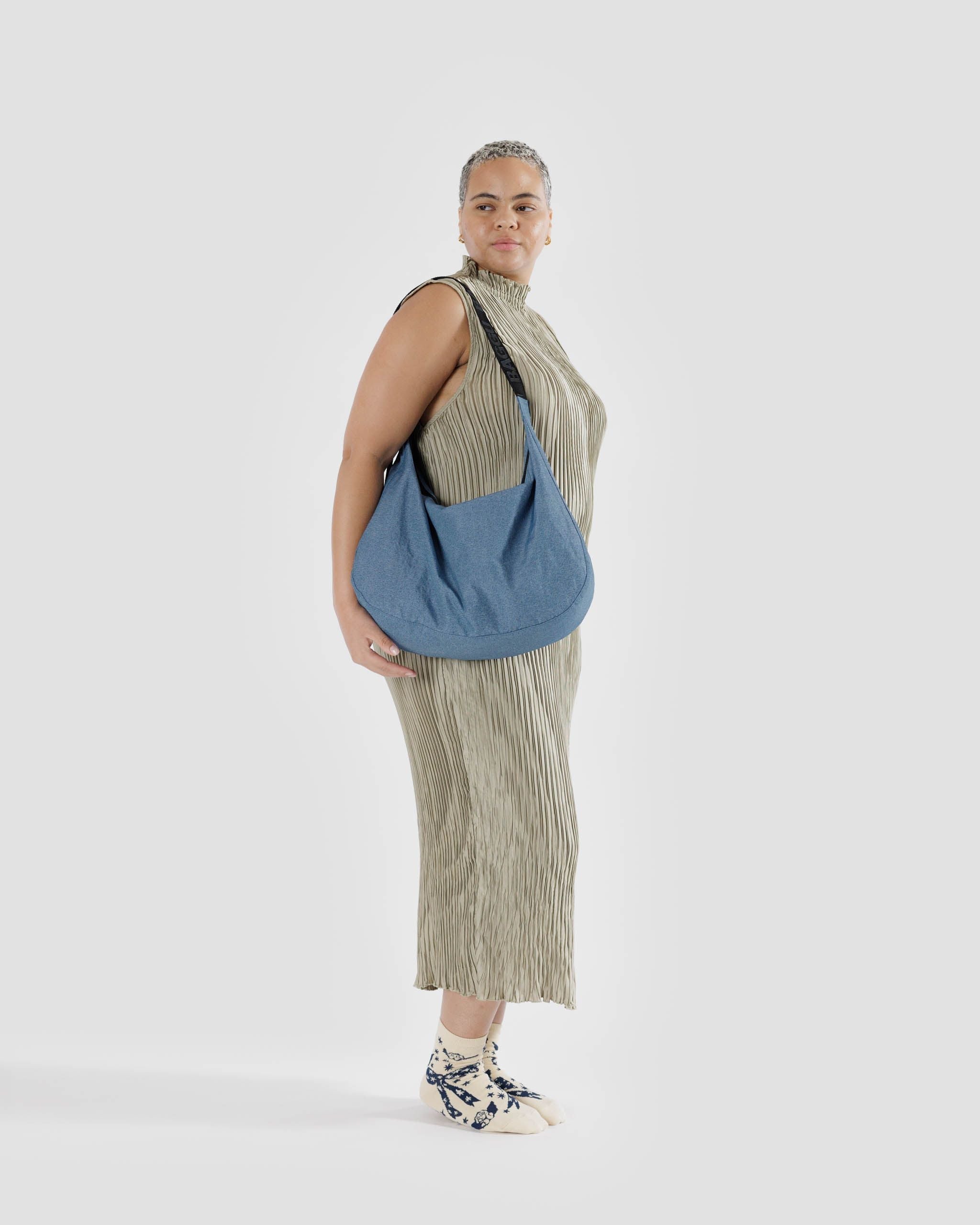 Large Nylon Crescent Bag image 1