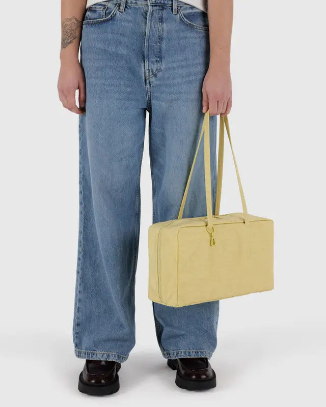 Medium Nylon Bowler Bag - Butter image 2