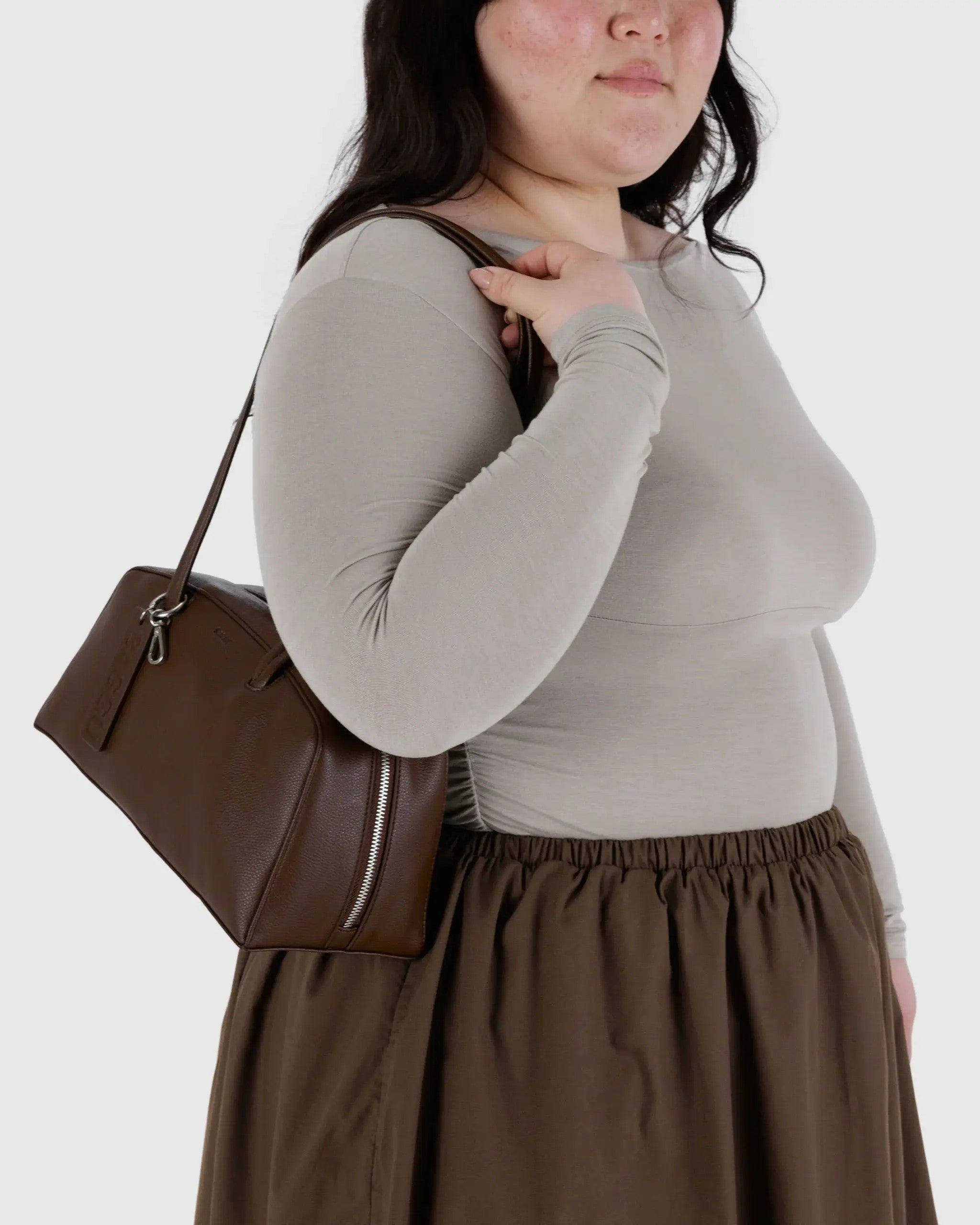 Recycled Leather Bowler Bag image 1