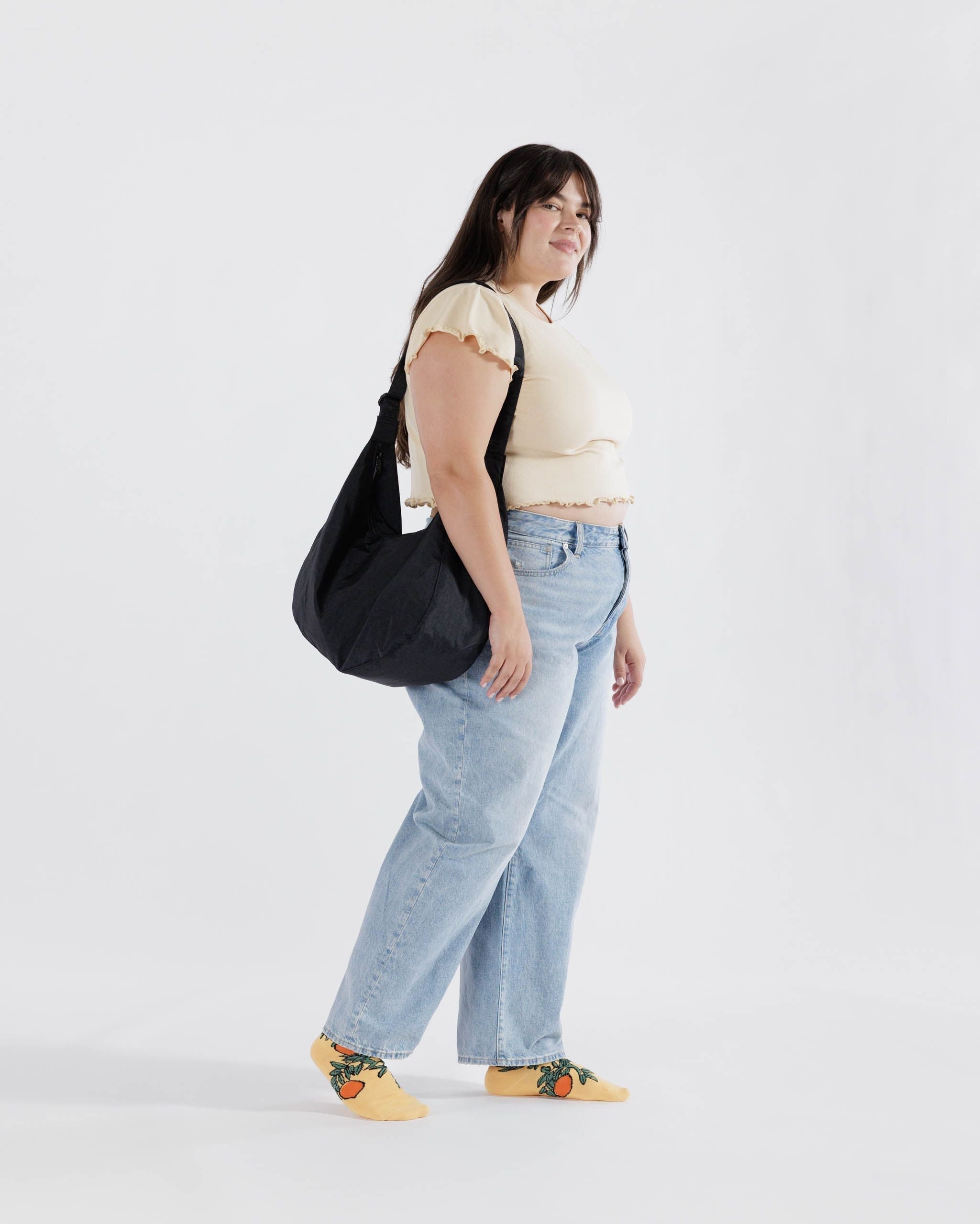 Large Nylon Crescent Bag image 1