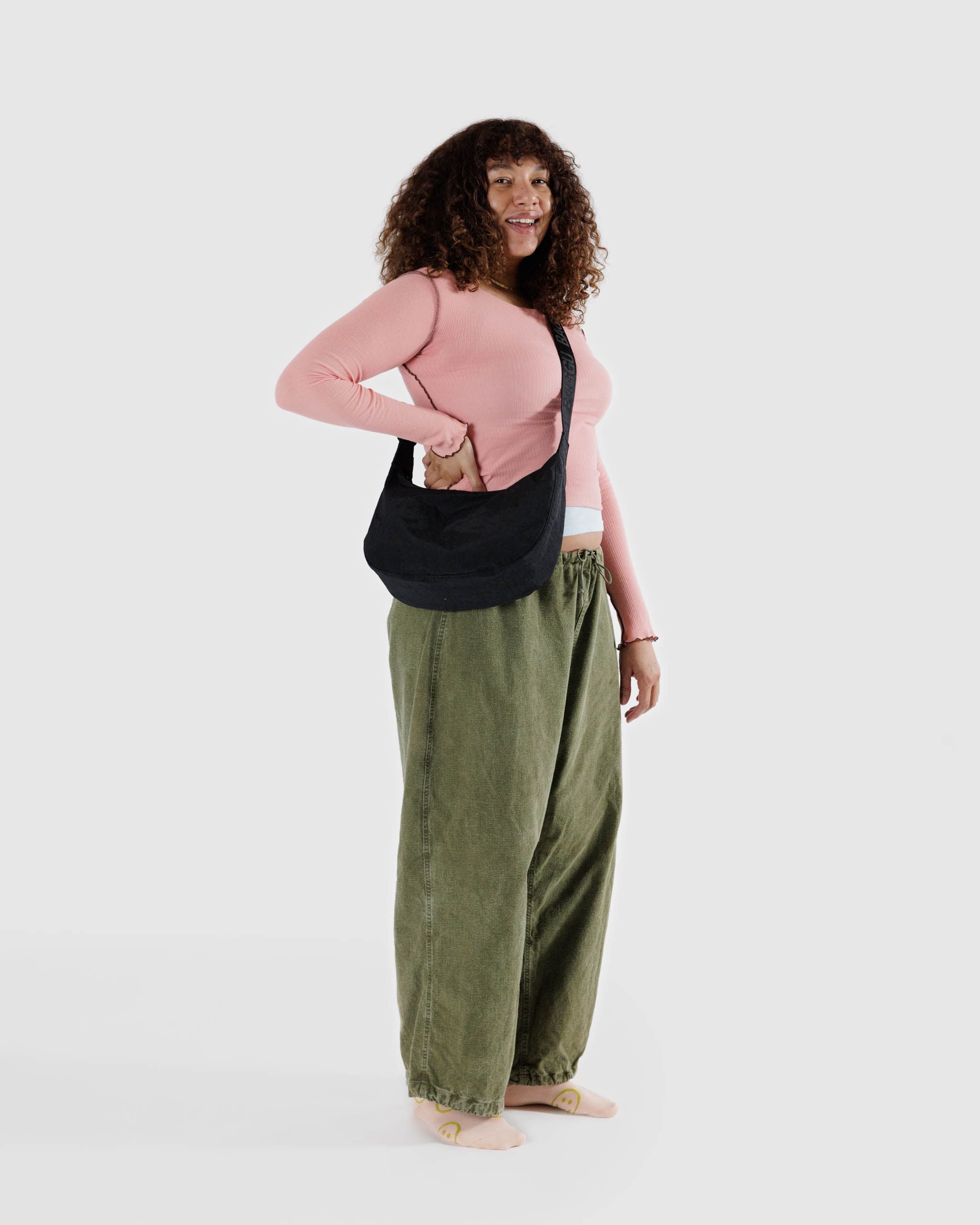 Medium Nylon Crescent Bag image 1