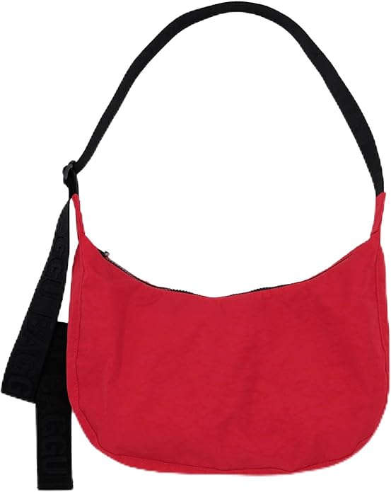 Baggu Medium Nylon Crescent Bag - Candy Apple image