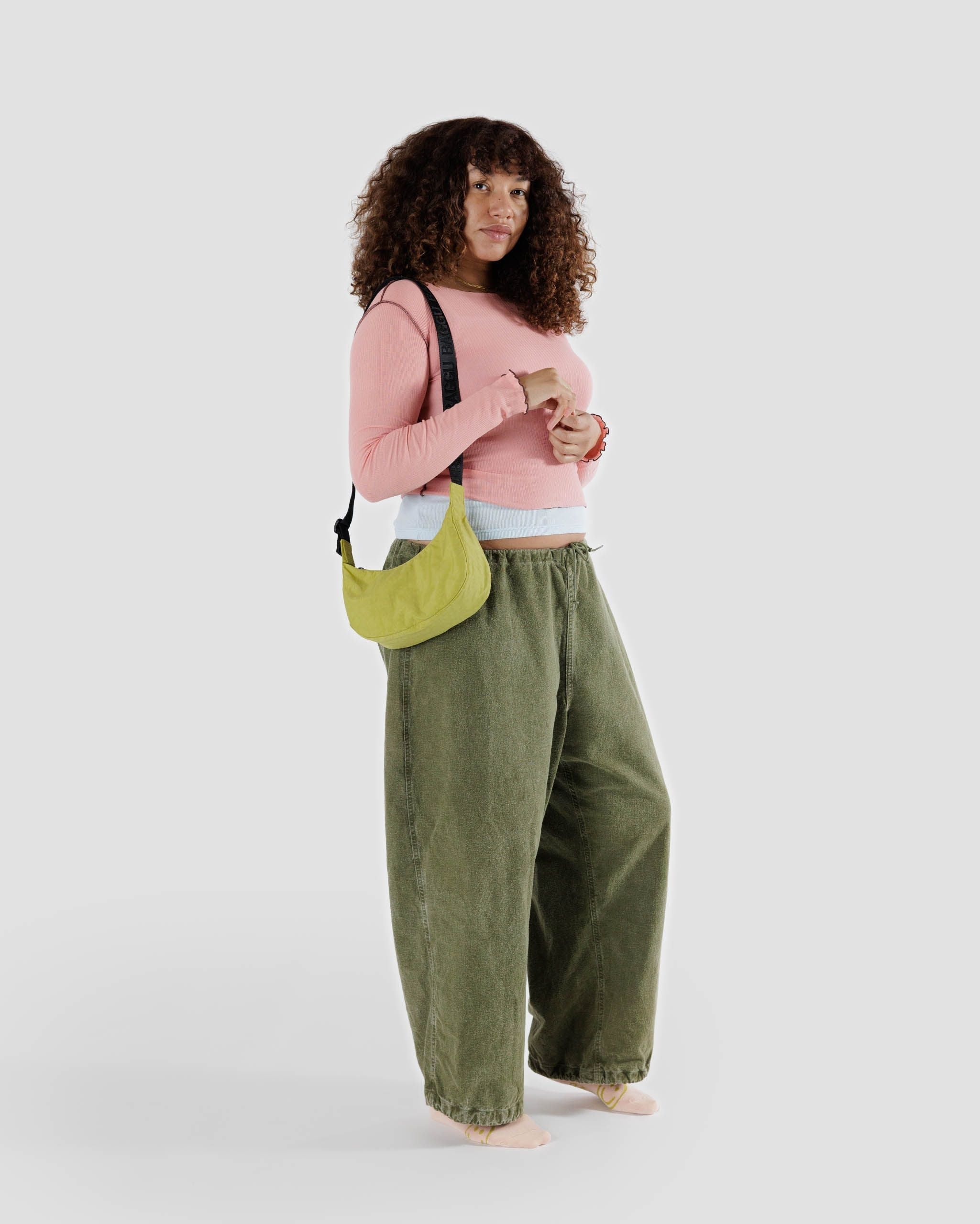Small Nylon Crescent Bag image 1
