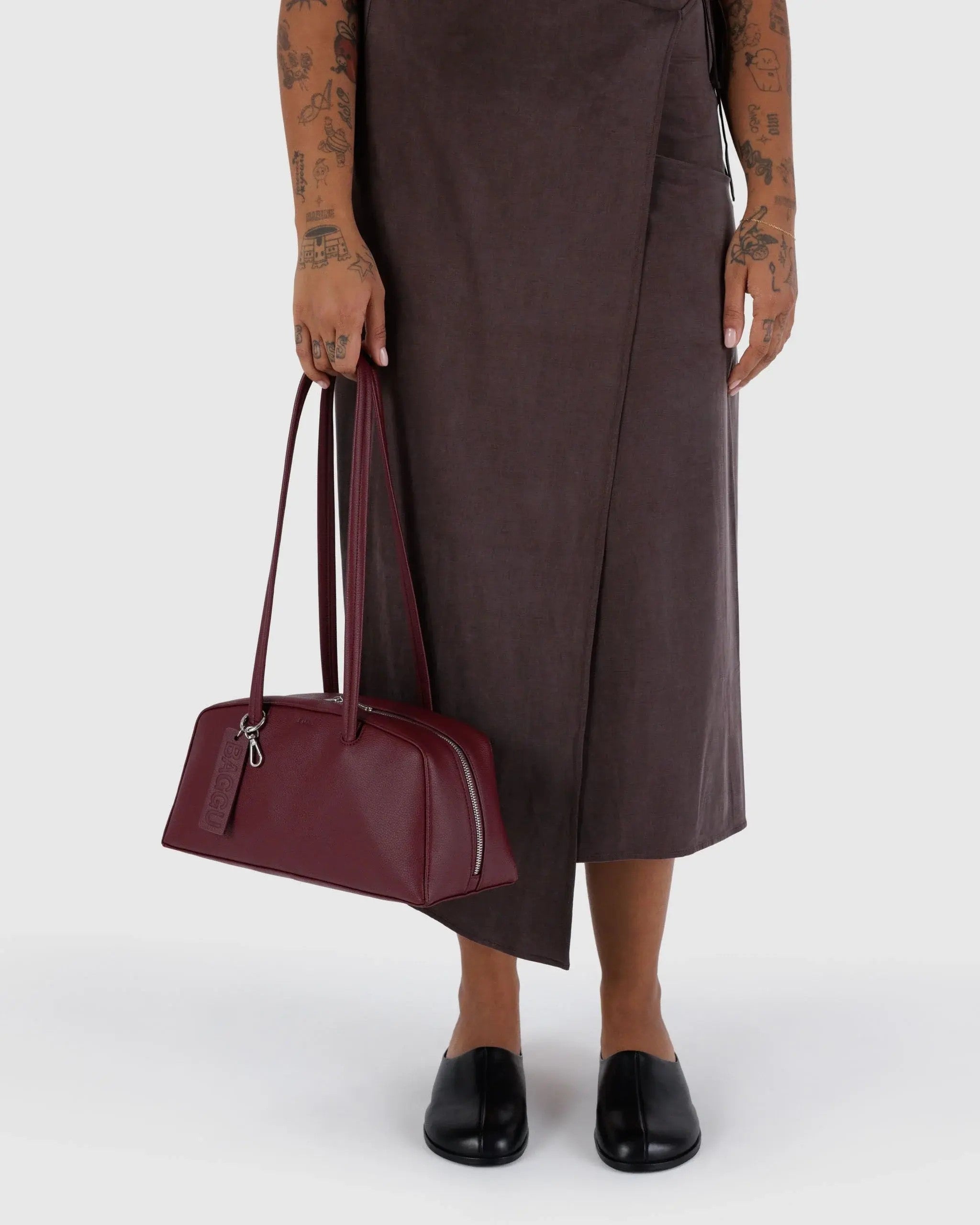 Recycled Leather Bowler Bag image 1