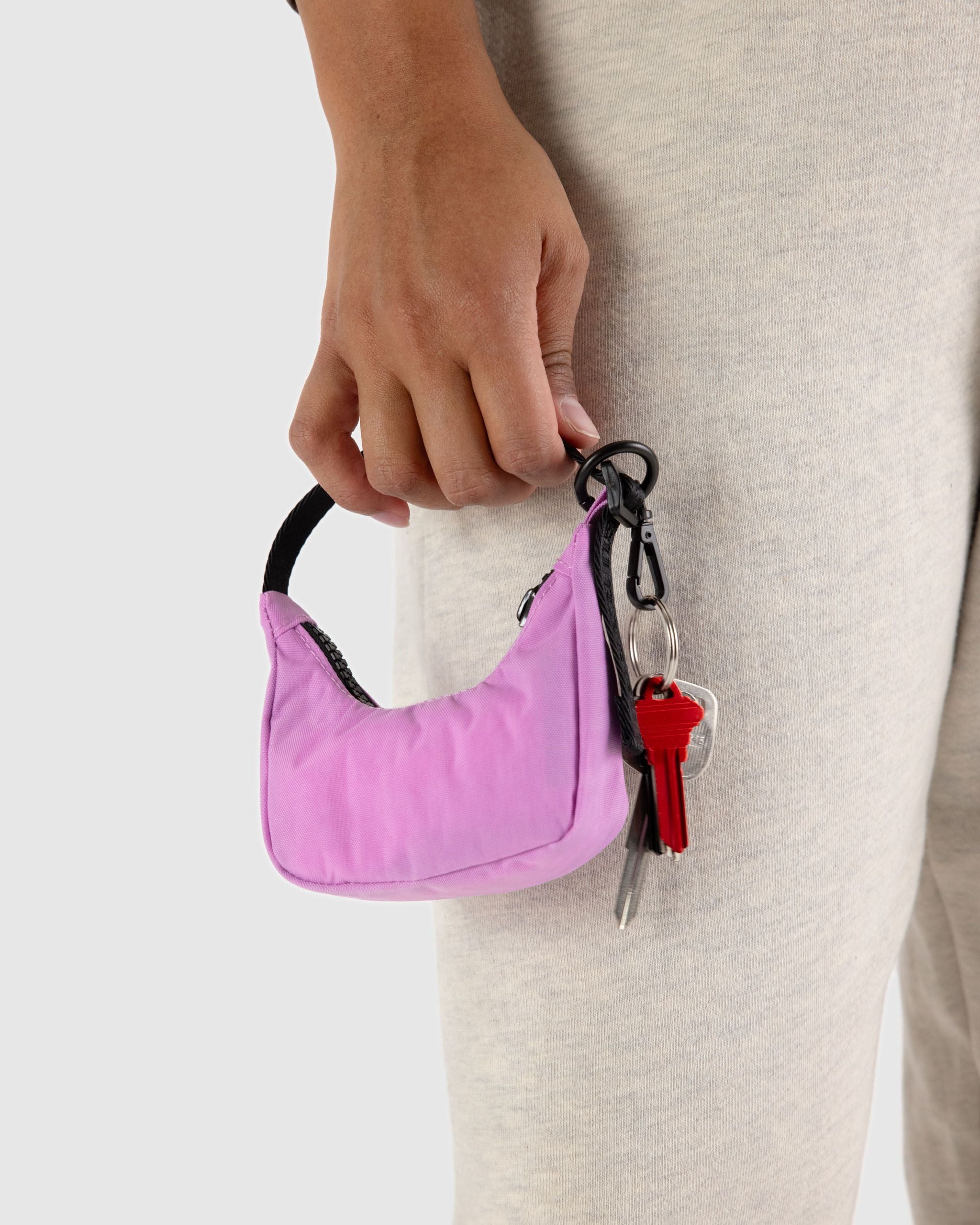 Crescent Bag Charm - Dusty Pink image 2