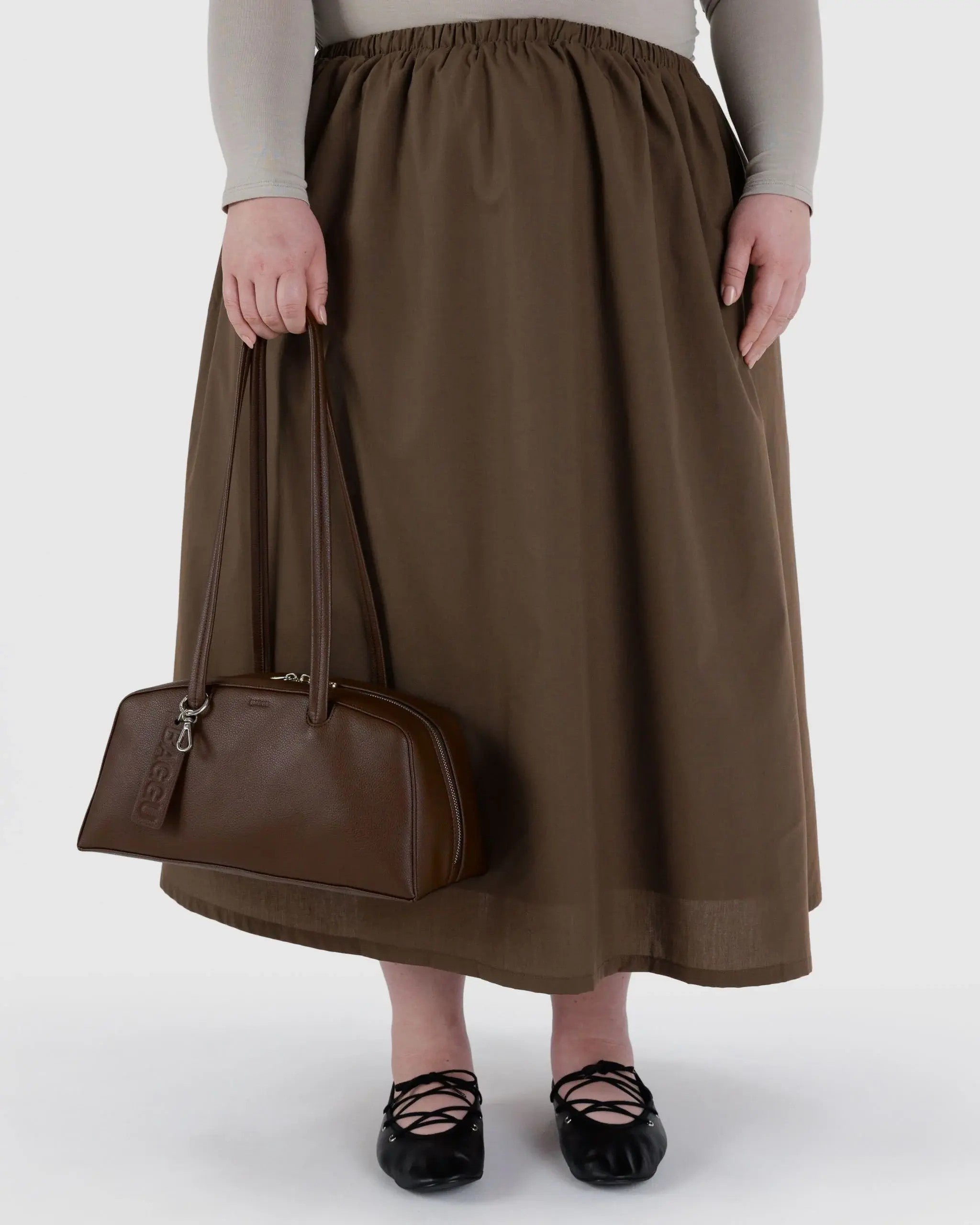Recycled Leather Bowler Bag image 2
